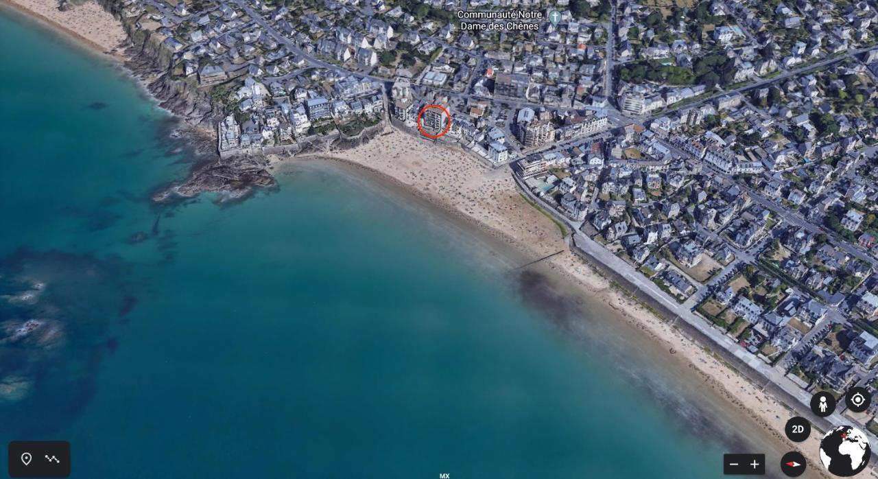 سان مالو Appartement Les Pieds Dans L'Eau - Residence Sur La Plage المظهر الخارجي الصورة