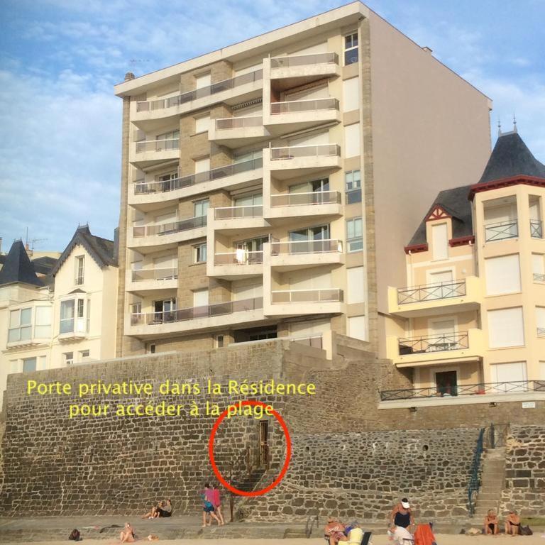 سان مالو Appartement Les Pieds Dans L'Eau - Residence Sur La Plage المظهر الخارجي الصورة